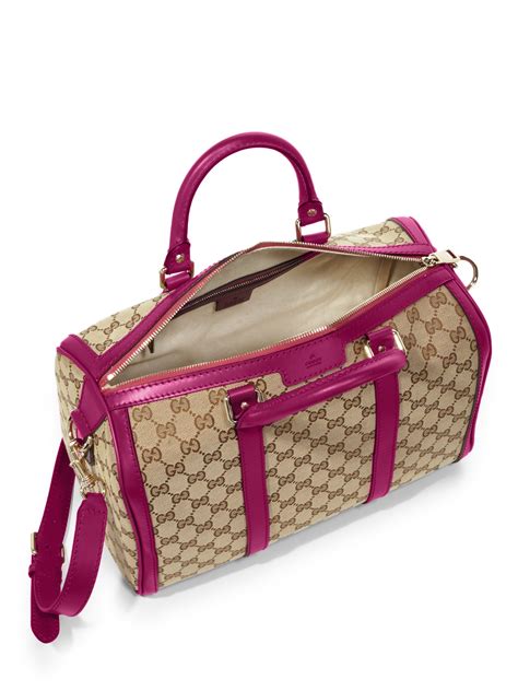 gucci canvas pink small bag|Gucci canvas bag sale.